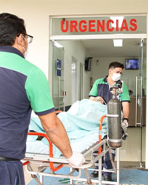 Traslado inter-hospitalario en sala de urgencias